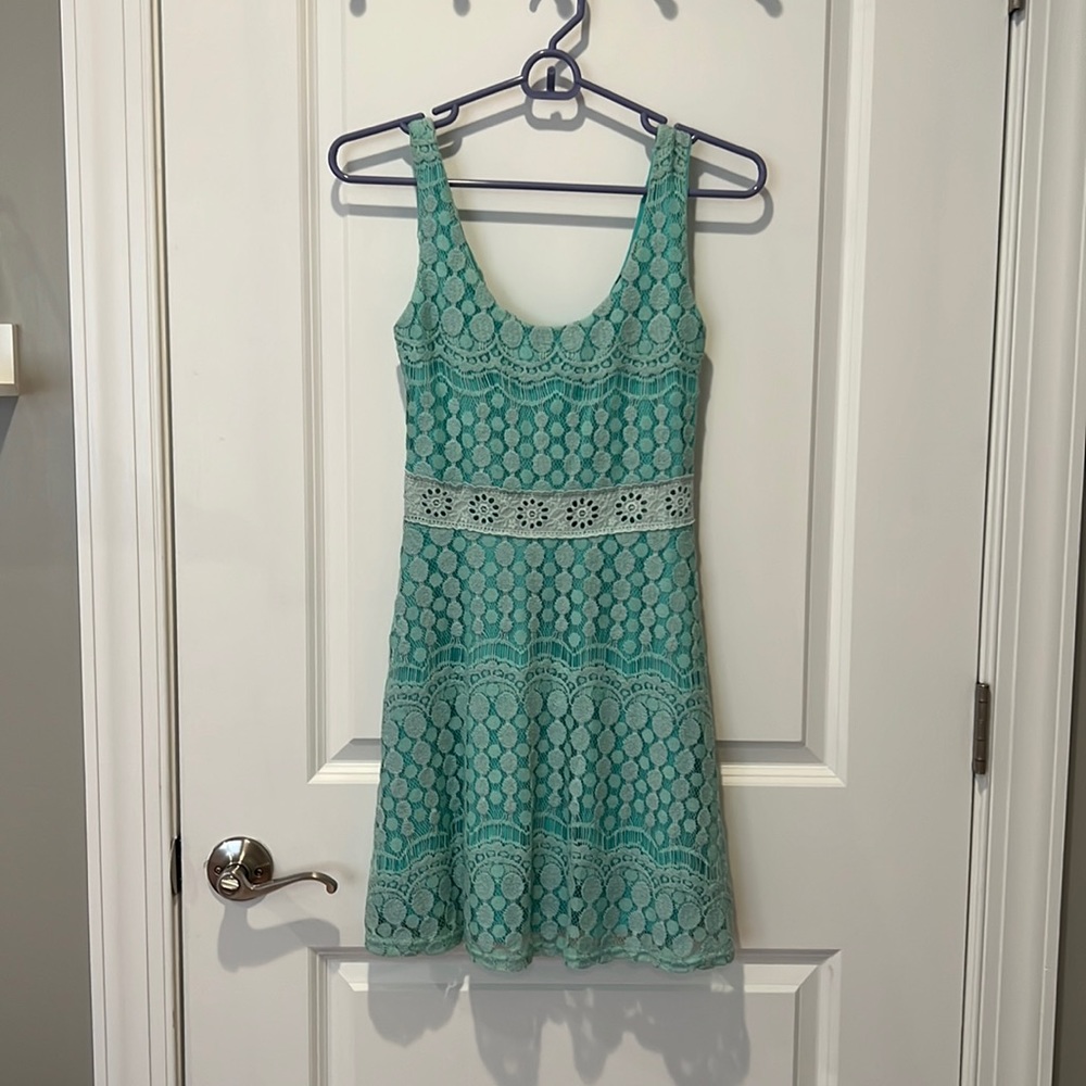 Mini baby blue dress
